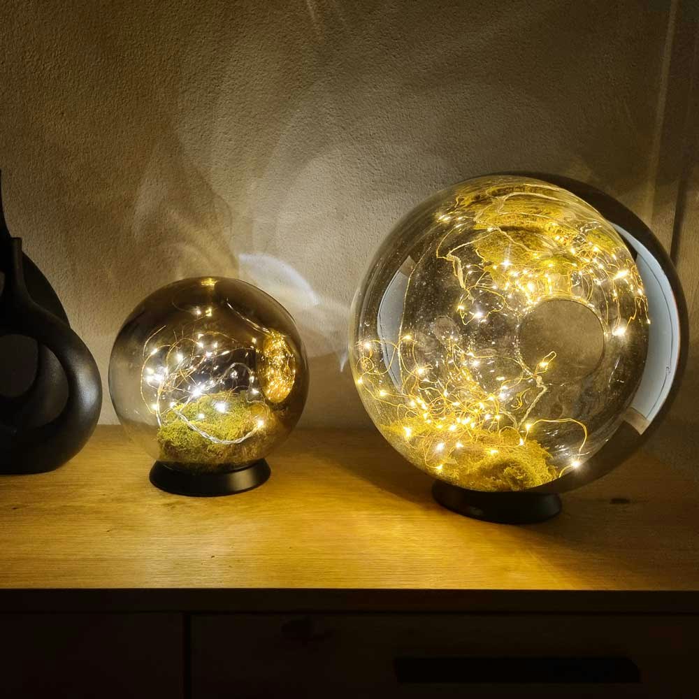 s.luce Orb LED-Dekolampe Glaskugel Ornament 1