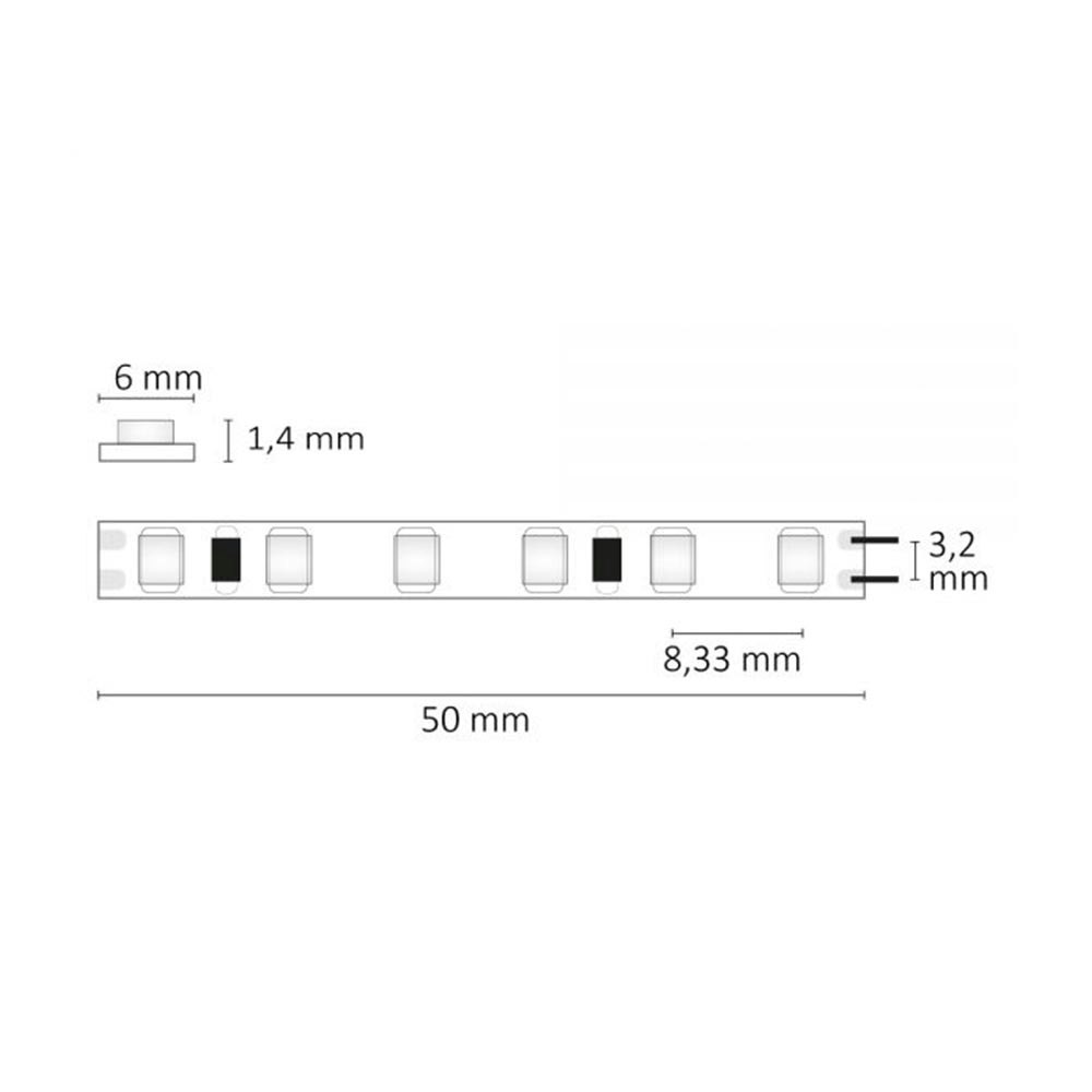 LED-Strip 5m Micro 24V 144W Warmweiß zoom thumbnail 3