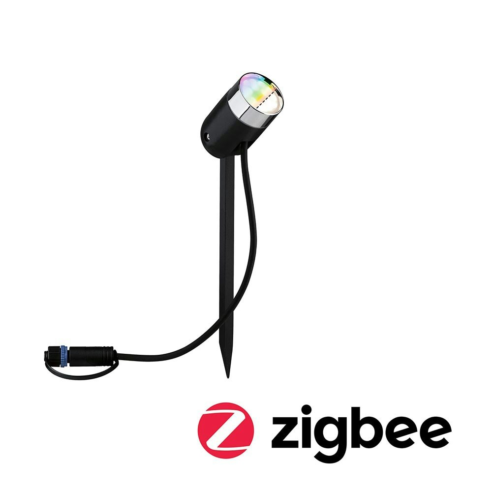 Plug & Shine LED Gartenstrahler Smart Home Zigbee Anthrazit IP65 zoom thumbnail 1