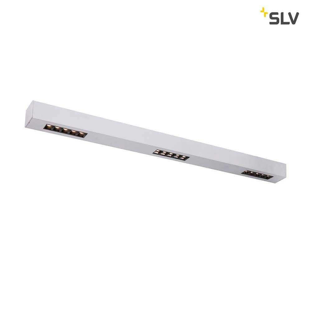 SLV Q-Line LED Deckenaufbauleuchte 1m Silber 3000K 2