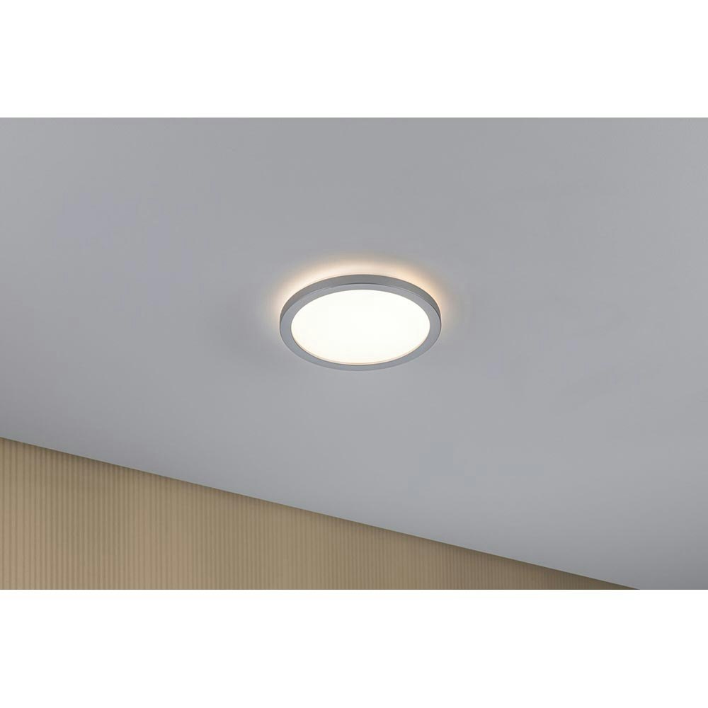 LED Panel Deckenlampe Atria Shine Ø 19cm Chrom-Matt thumbnail 4
