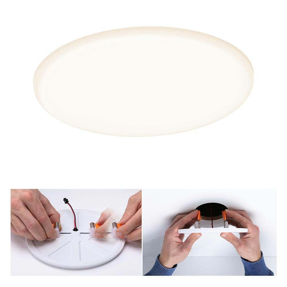 VariFit LED Einbaupanel Veluna Ø 21,5cm Weiß CCT-Switch Klar 2