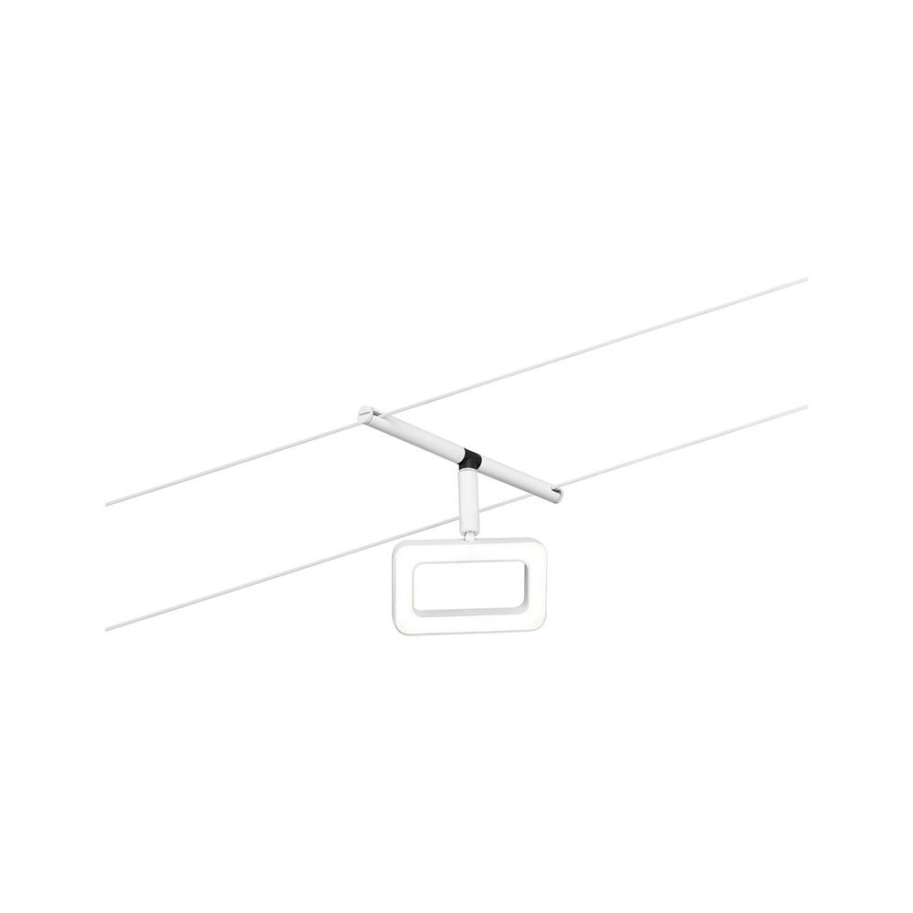 CorDuo LED Seilsystem Frame Einzelspot Weiß-Matt, Chrom thumbnail 3
