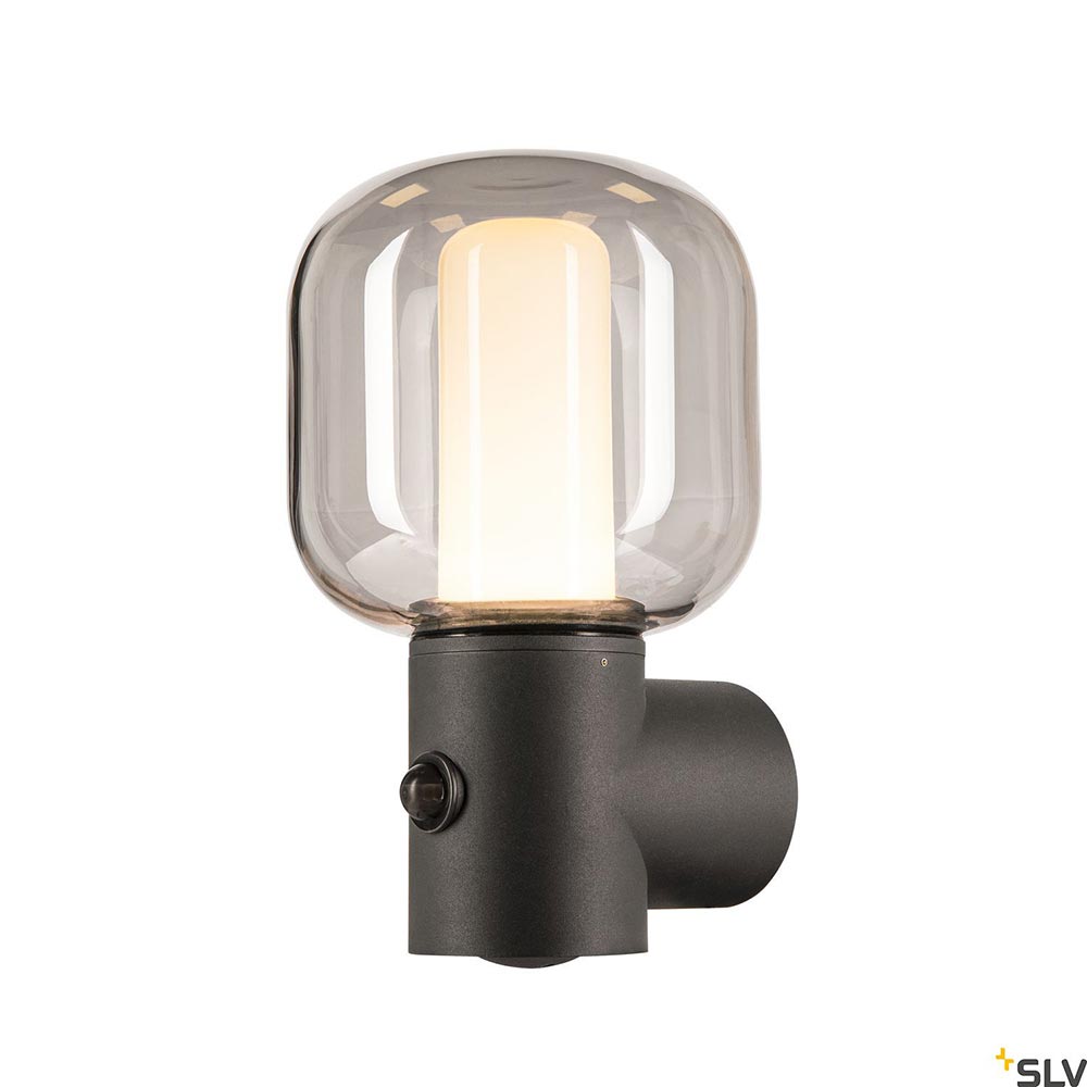 S.Luce SLV Ovalisk Sensor LED Wandaufbauleuchte Outdoor CCT