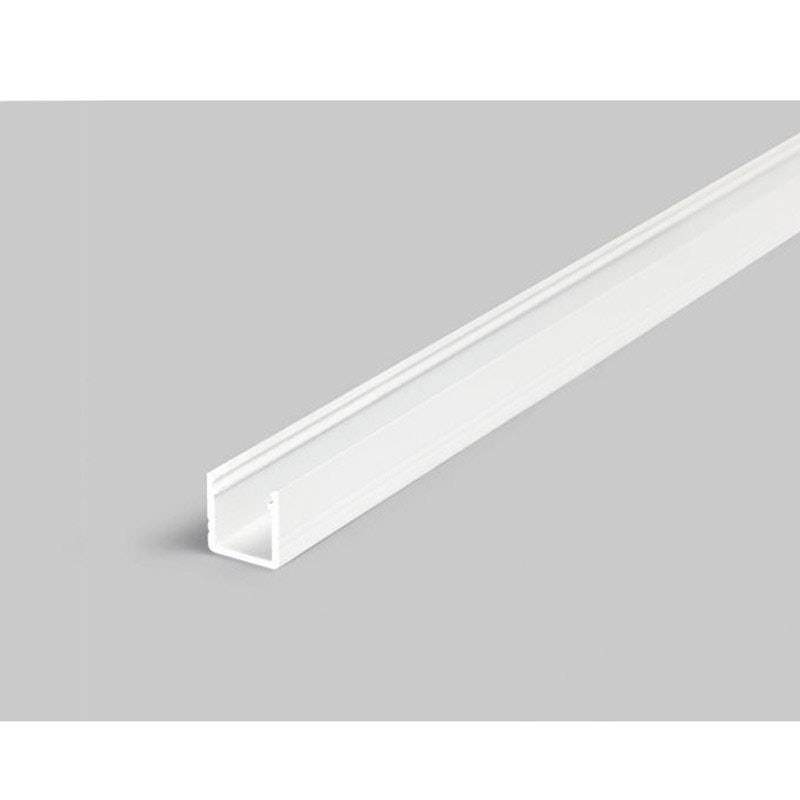 Aufbauprofil micro 200cm Weiß ohne Abdeckung für LED-Strips thumbnail 1