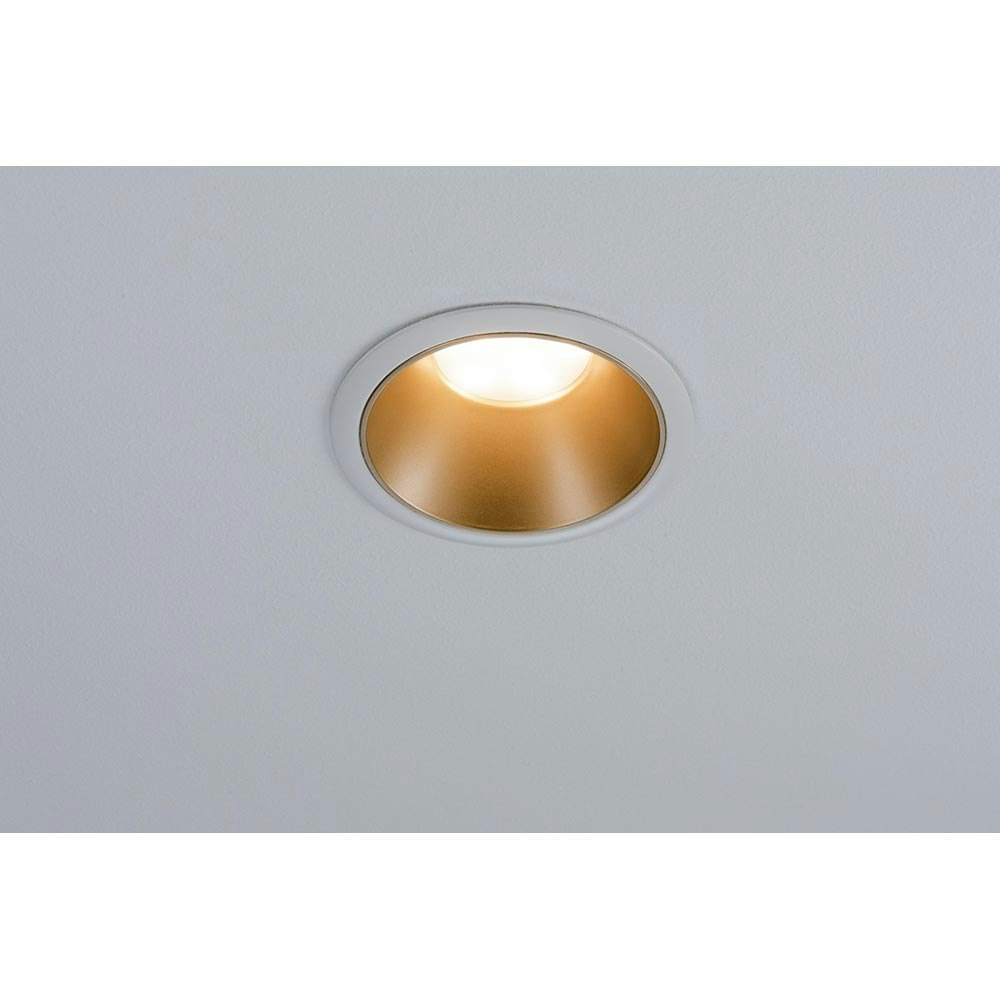 LED Einbauleuchte Cole LED Rund 8,8cm Weiß, Gold zoom thumbnail 3