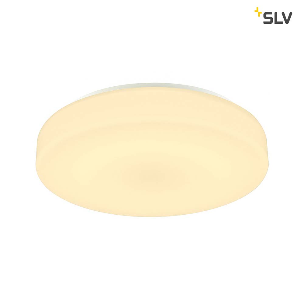 S.Luce SLV Lipsy 40 Drum LED Außen-Aufbauleuchte Weiß IP44