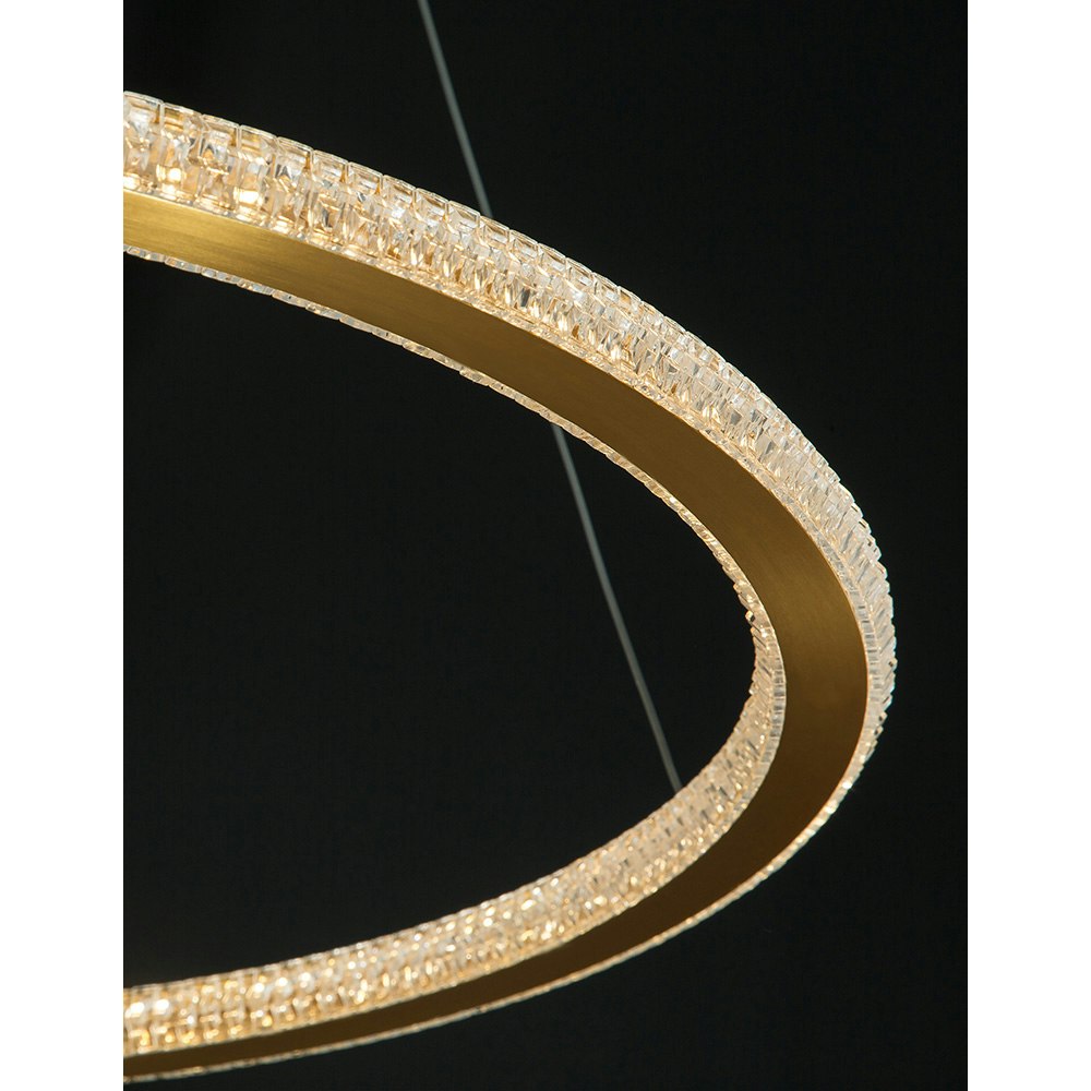Nova Luce Cilion LED Hängelampe Ø 60cm Messing, Gold zoom thumbnail 2