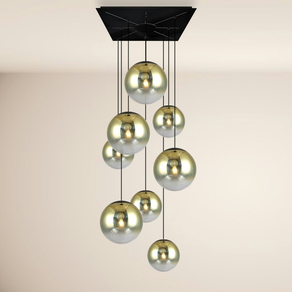 s.LUCE Progress XL 8-light gallery luminaire with modular canopy 2