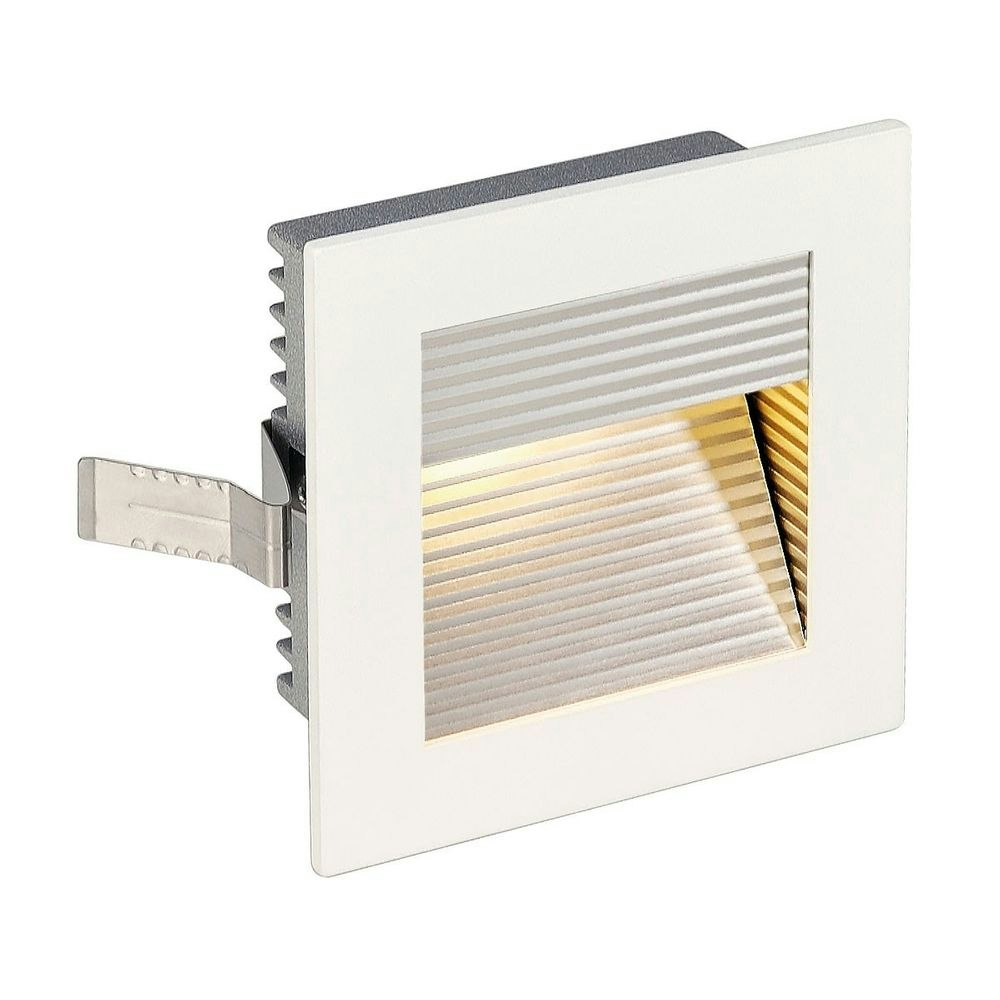 SLV Frame Curve LED Einbauleuchte eckig Weiß Warmweiße LED 1