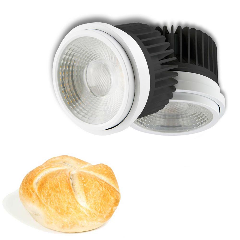 S.Luce LED für Bäckerei fokussierbar 35°-50° Warmweiß 2760K 2516lm 30W