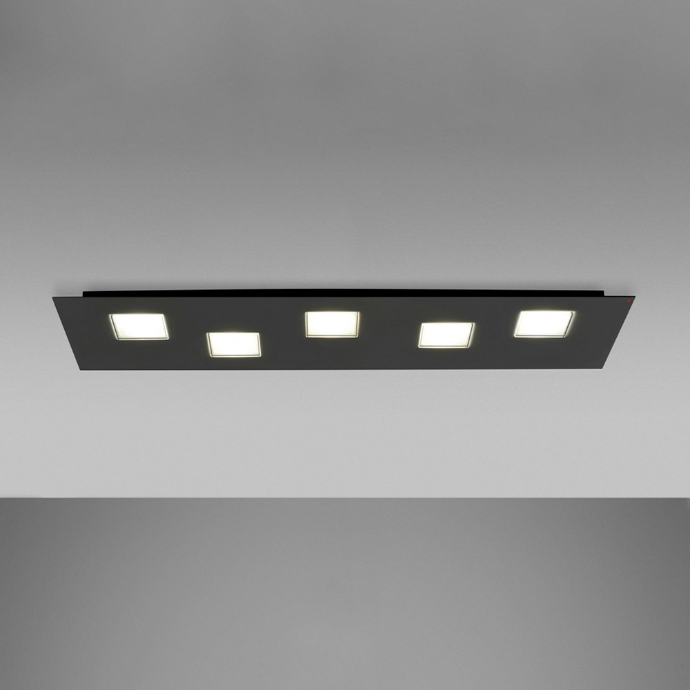 Fabbian Quarter LED-Deckenleuchte rechteckig 5-flammig zoom thumbnail 6