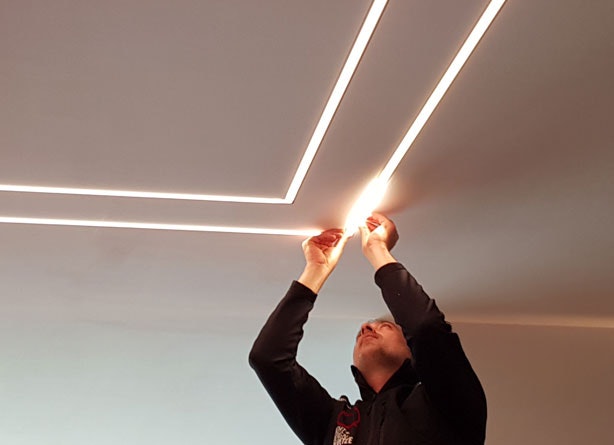 Eclairage LED plafond tendu STARLAK