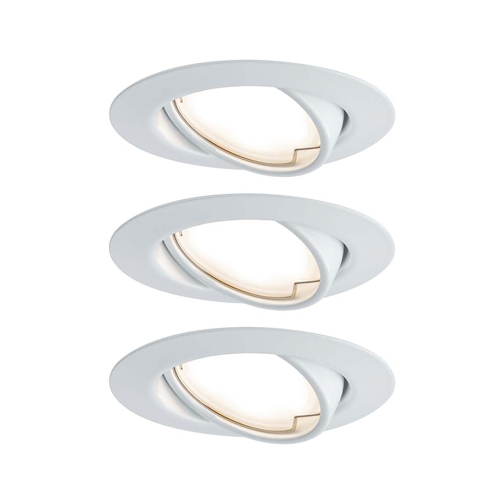 S.Luce Einbauleuchten-Base Coin LED schwenkbar 3x5W Weiß