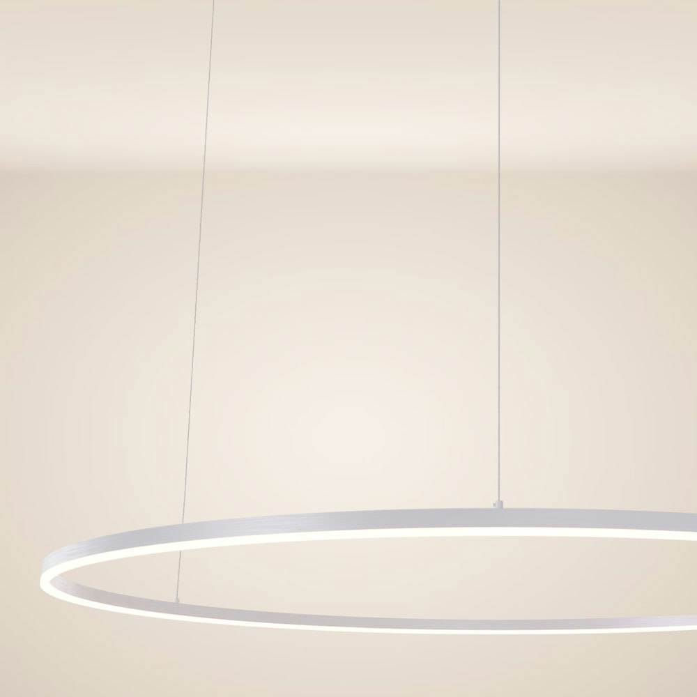 s.luce LED Pendente ad anello rotondo diretto o indiretto » Nero, Ø 40 cm