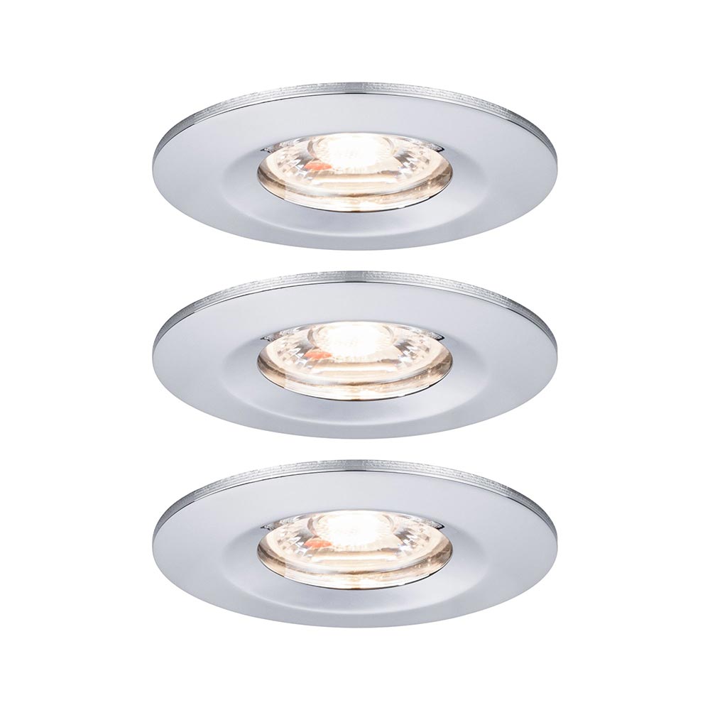 S.Luce LED Einbauleuchte Nova Starr Mini Basis-Set Ø 6,5cm Chrom