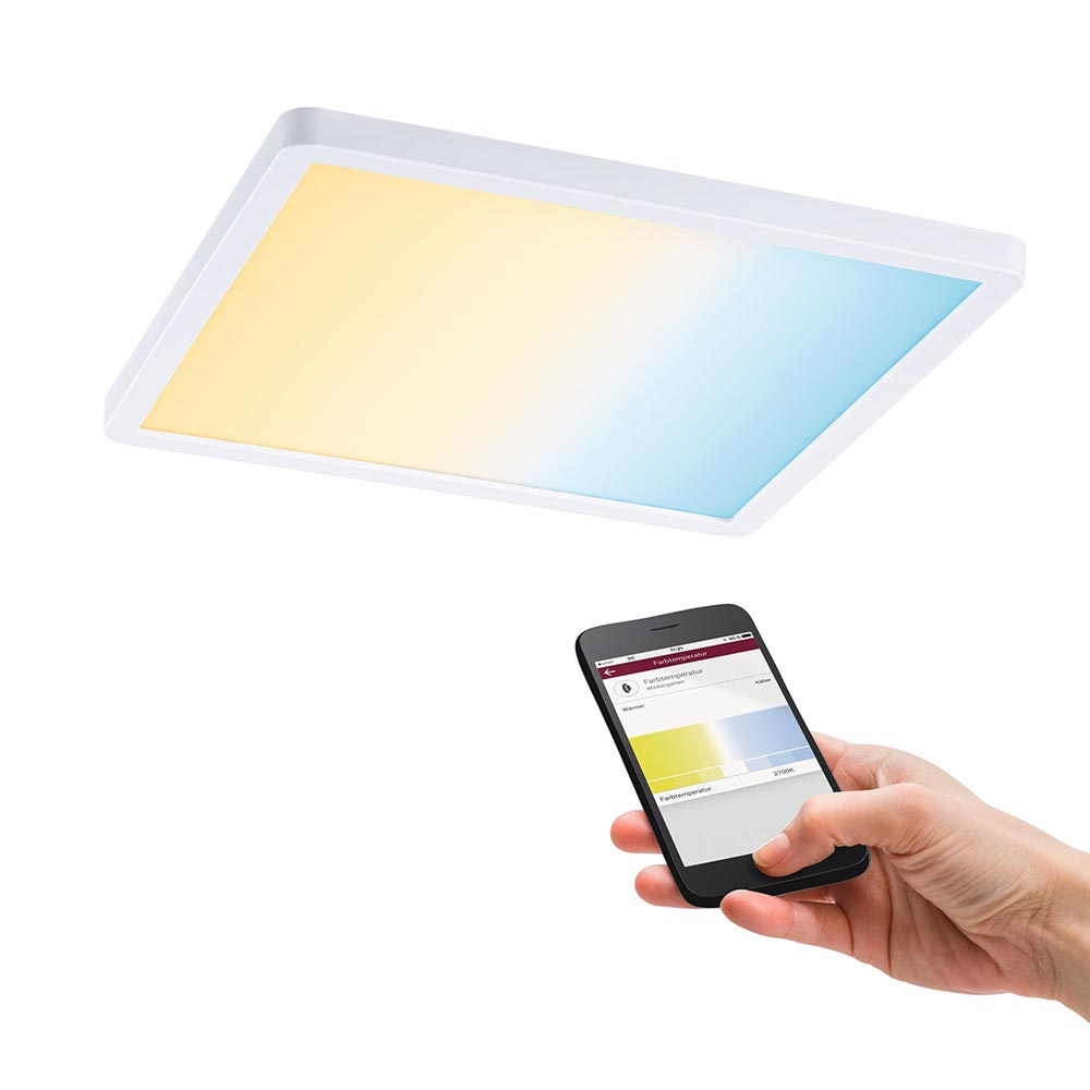 S.Luce VariFit Areo LED Einbaupanel Smart Home Zigbee CCT-Dim IP44