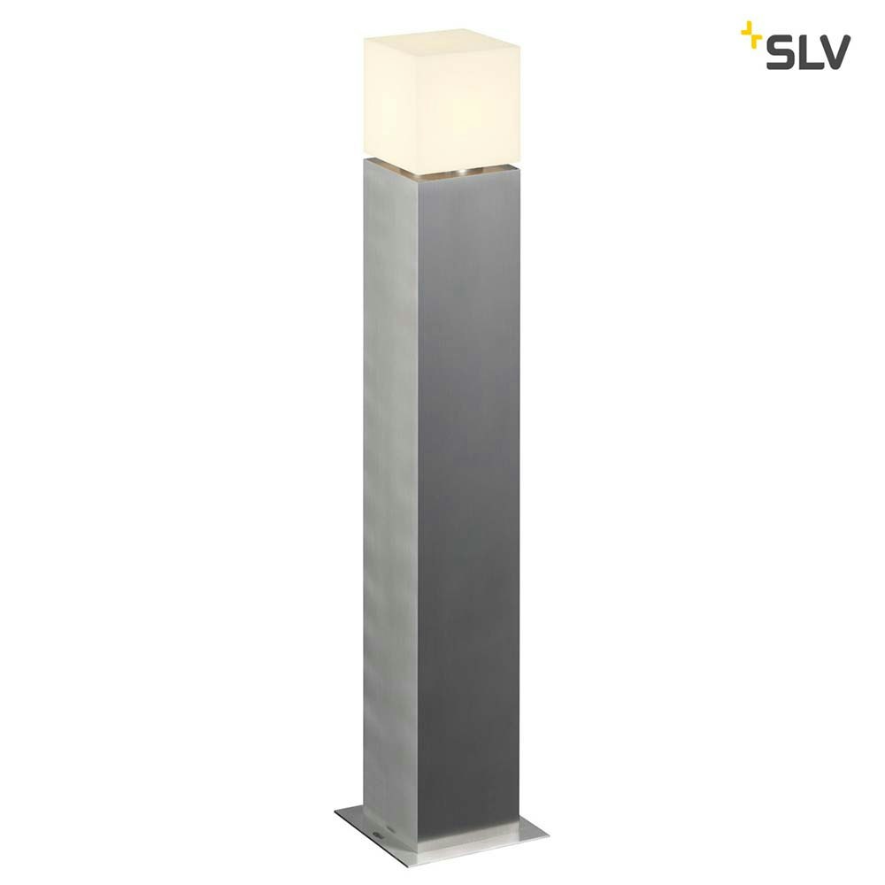 S.Luce SLV Square Pole 90 E27 Outdoor Stehleuchte Edelstahl IP44