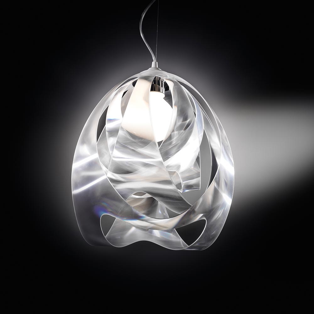 S.Luce Slamp Pendelleuchte Goccia Prisma Transparent