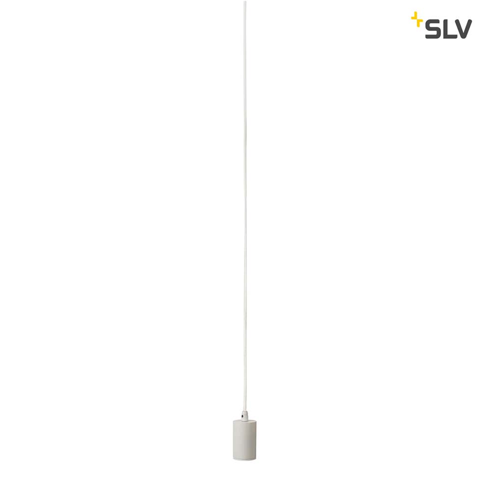 S.Luce SLV Fitu Pendelleuchte A60 Rund Weiß 5m Kabel