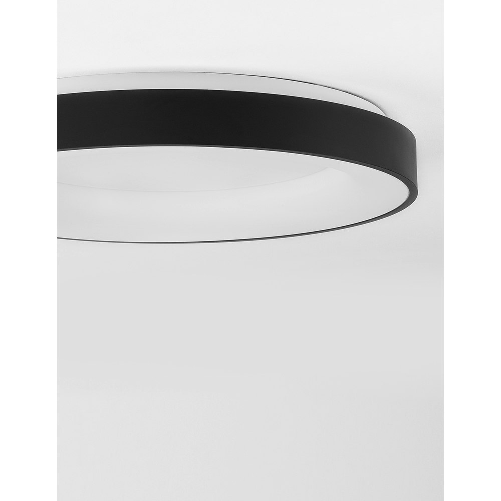 Nova Luce Rando LED Thin Deckenlampe Schwarz Ø 60cm thumbnail 3