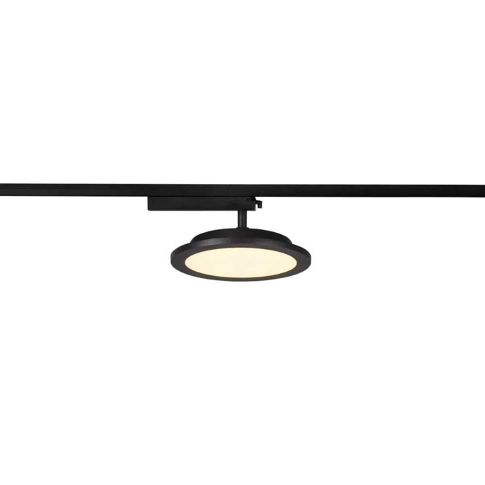 S.Luce SLV Panel LED Spot Schwarz Track Round Ø 20cm 1-Phasen