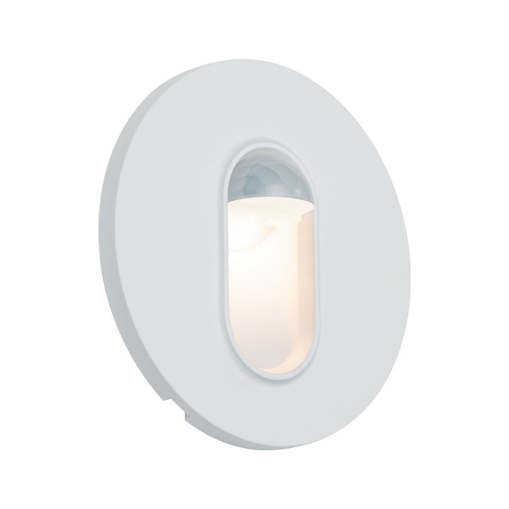 S.Luce LED Wandeinbauleuchte Box Ø 7,8cm Bewegungsmelder 100lm Weiß