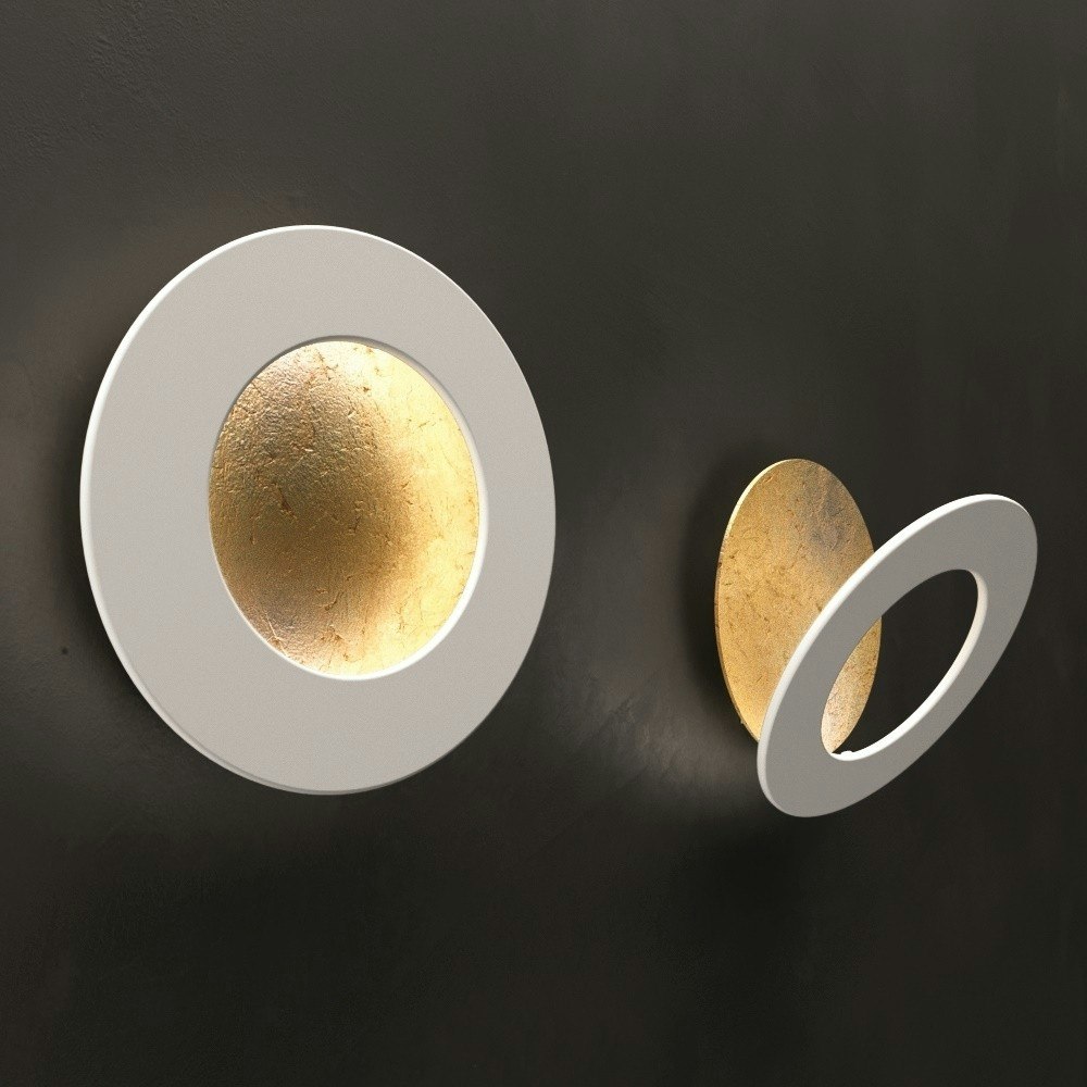 Icone LED Wandleuchte Vera Ø 31cm Gold, Weiß 1