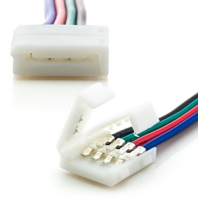 Kabelverbinder 4pol 10mm RGB LED-Strip thumbnail 3
