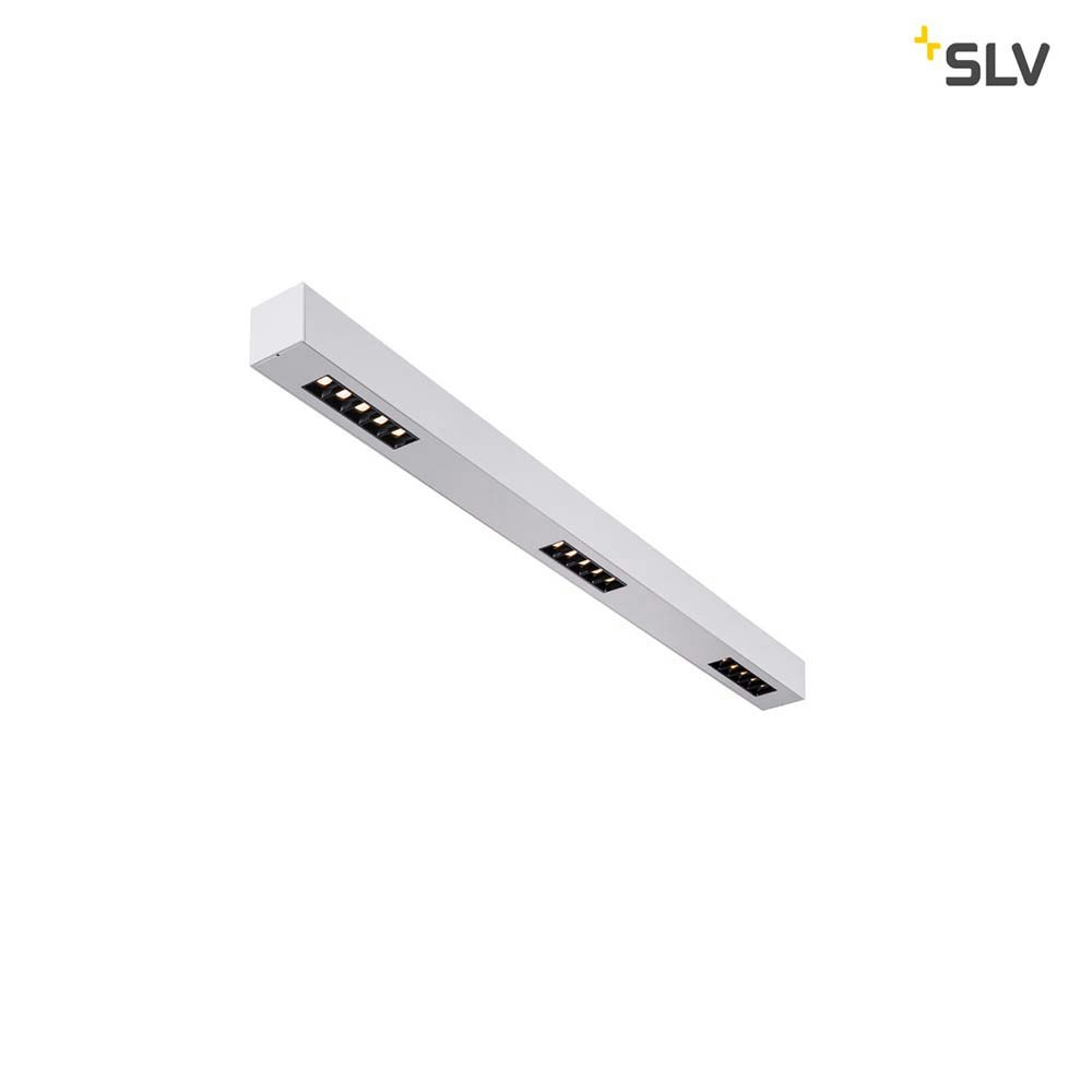 SLV Q-Line LED Deckenaufbauleuchte 1m Silber 3000K thumbnail 3