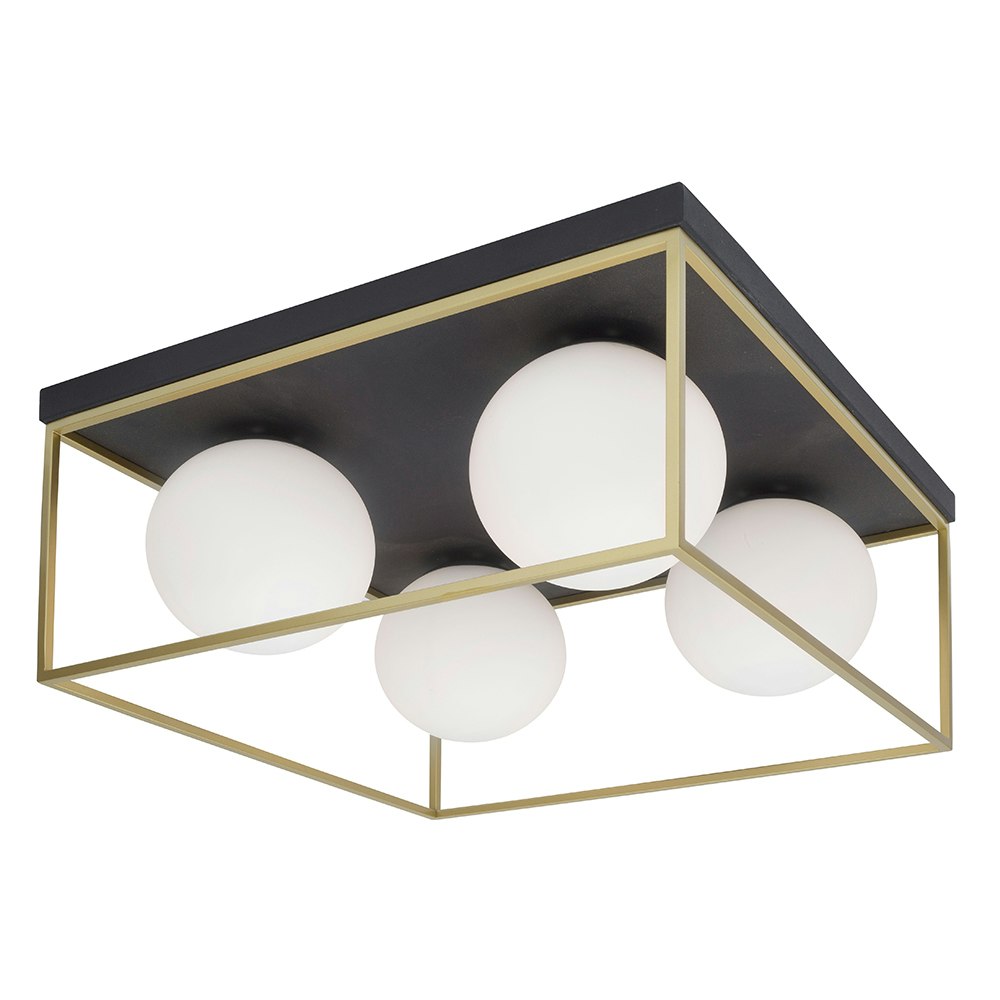 Nova Luce Juliet Ceiling Light Brass, Black 1