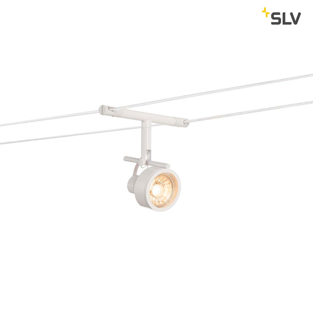 S.Luce SLV Saluna Seilleuchte für Tenseo 12V-Seilsystem QR-C51 Weiß