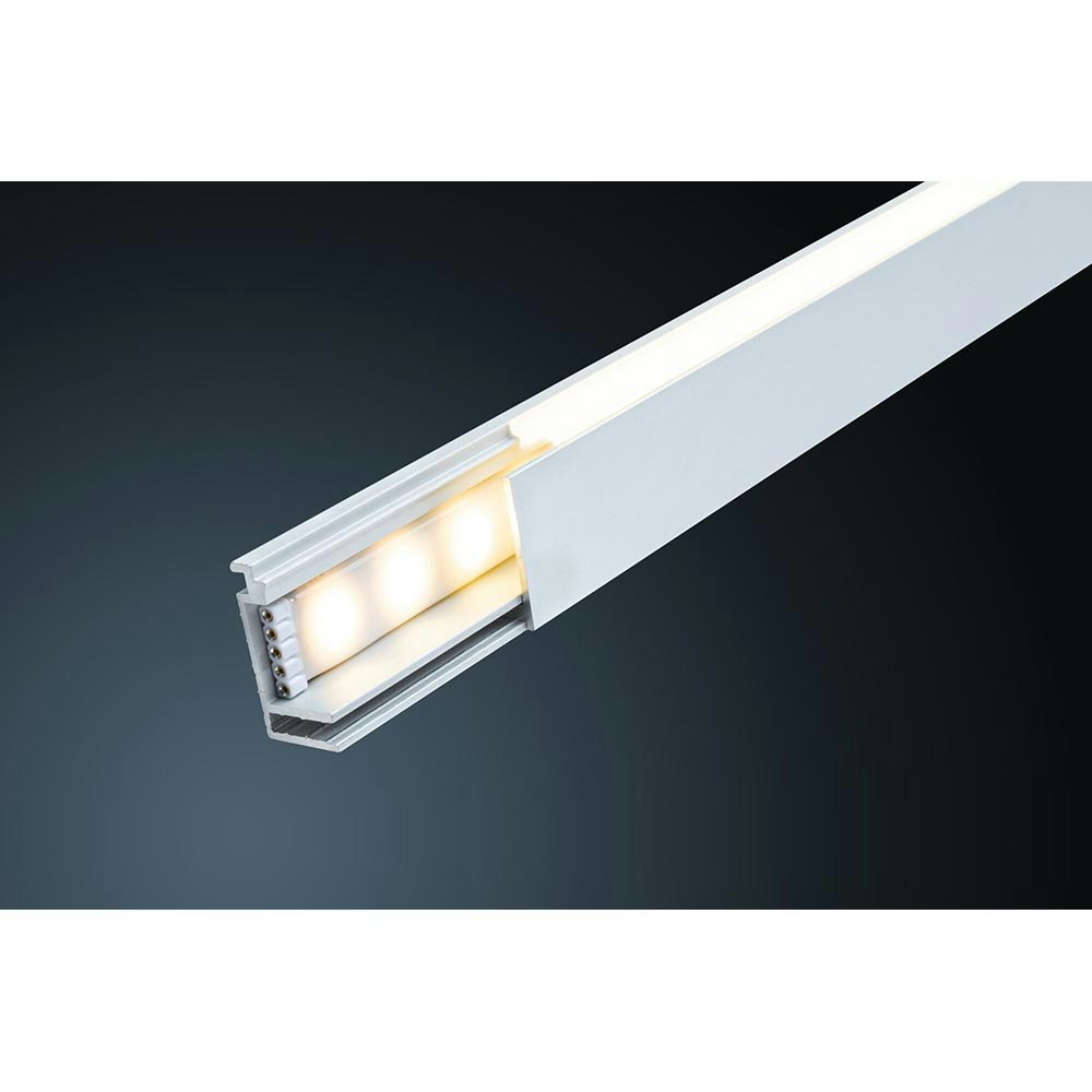LumiTiles LED Strip 2m Aufbauprofil Top Alu-Eloxiert, Satin thumbnail 3