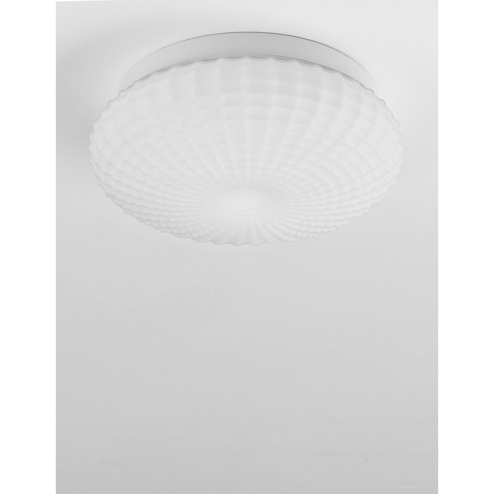 Nova Luce Clam Lampada da soffitto per bagno in vetro 2