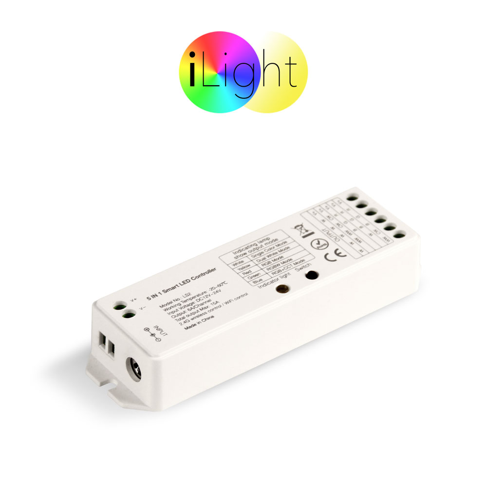 S.Luce iLight Funk-Controller 5 in 1 für LED-Strips 8-Zonen