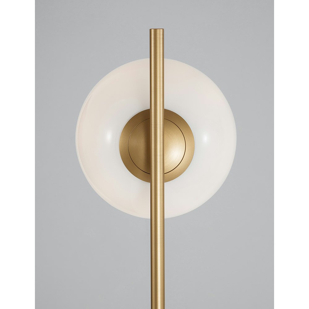 Nova Luce Cantona Stehlampe Marmor Messing, Gold 2
