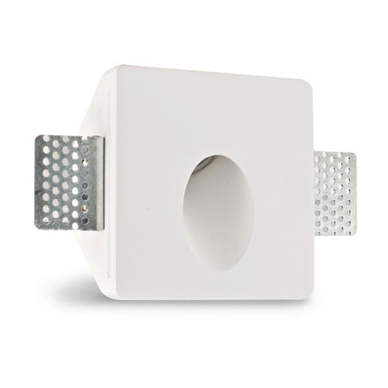 S.Luce Gips-Einbaustrahler quadratisch 10 x 10cm Streichbar