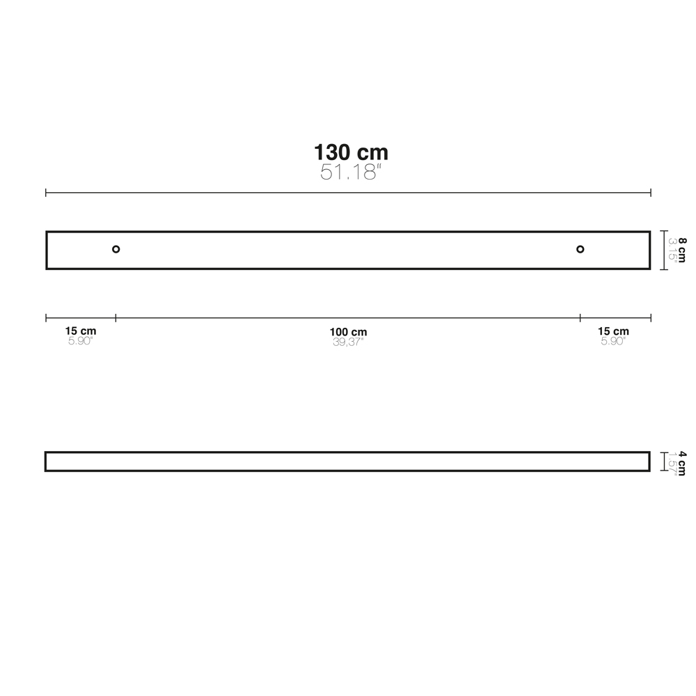 S.Luce Masterlight Mehrfach Baldachin Lampe Balken individuell