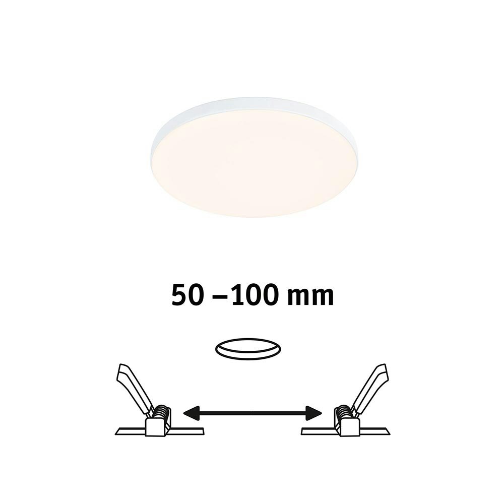 VariFit LED Einbaupanel Veluna Edge Ø 12cm Weiß zoom thumbnail 4
