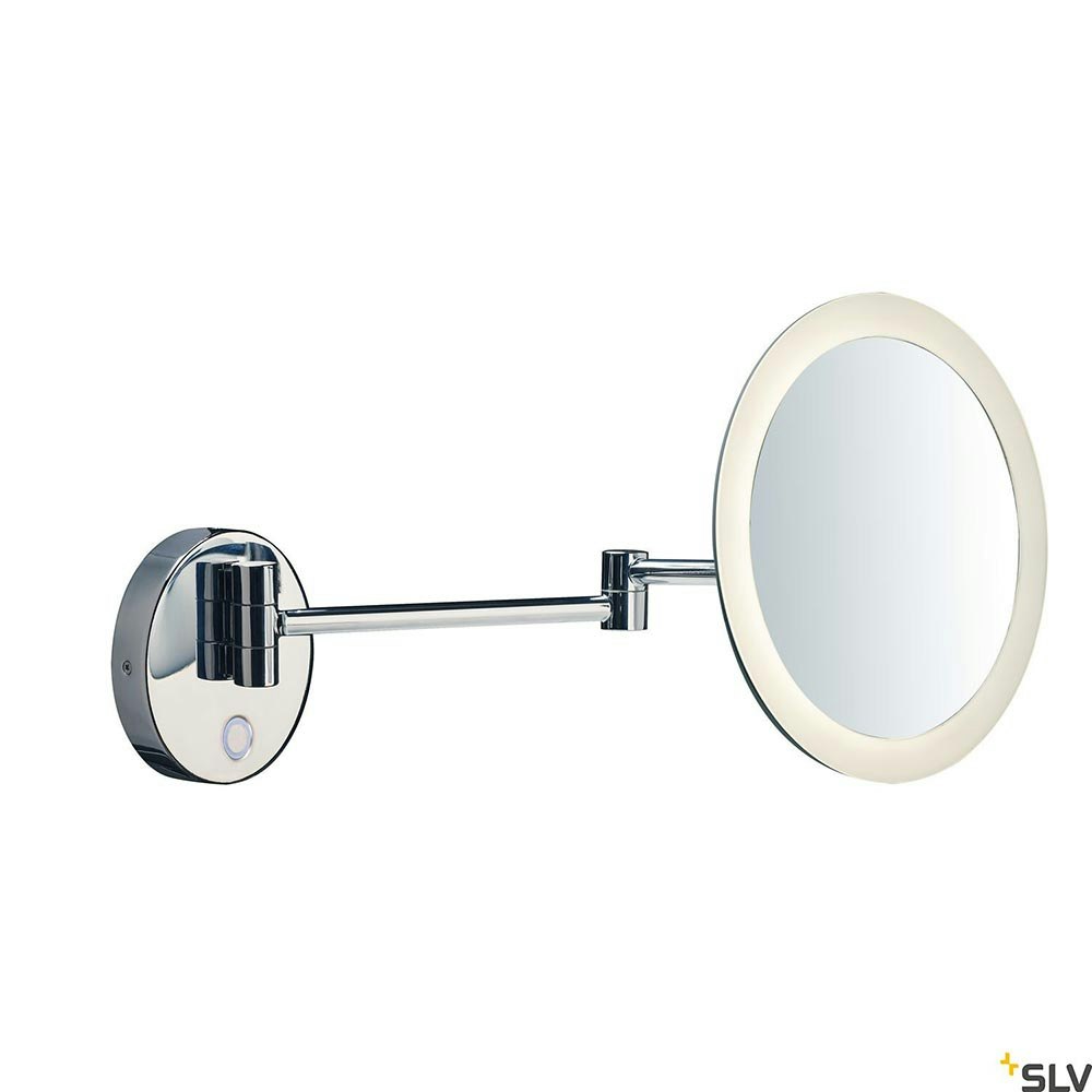 SLV Maganda LED Badlampe mit Schminkspiegel Chrom CCT thumbnail 6