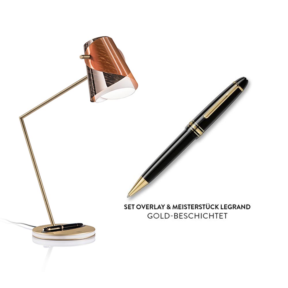 S.Luce LED Schreibtischlampe Overlay & Montblanc Meisterstück Le Grand