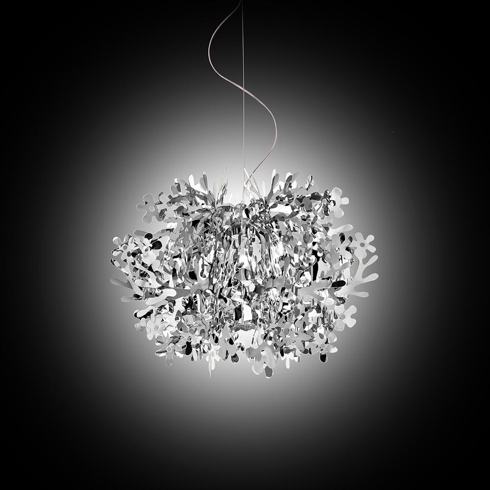 S.Luce Slamp Pendelleuchte Fiorella Mini Silber