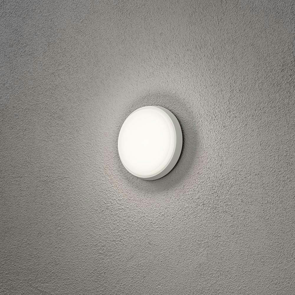 Cesena LED Außen Wand- & Deckenleuchte Rund Weiß zoom thumbnail 3