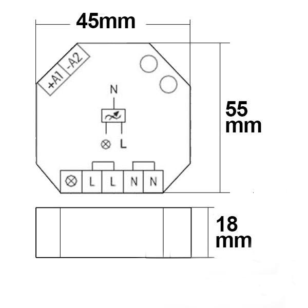Universal-Dimmer Unterputz dimmbare 230V Leuchtmittel & Trafos thumbnail 2