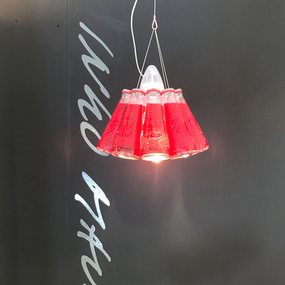 S.Luce Ingo Maurer Campari Light Pendelleuchte Rot