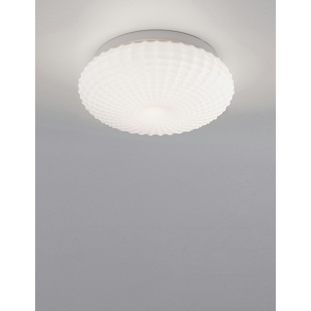 Nova Luce Clam Lampada da soffitto per bagno in vetro thumbnail 3