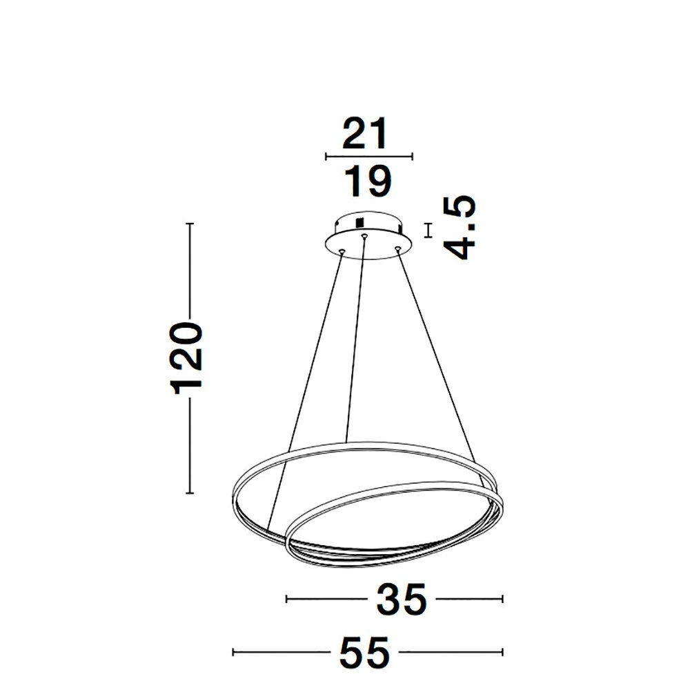 Nova Luce Grania LED Lampe à suspendre sable-noir thumbnail 6