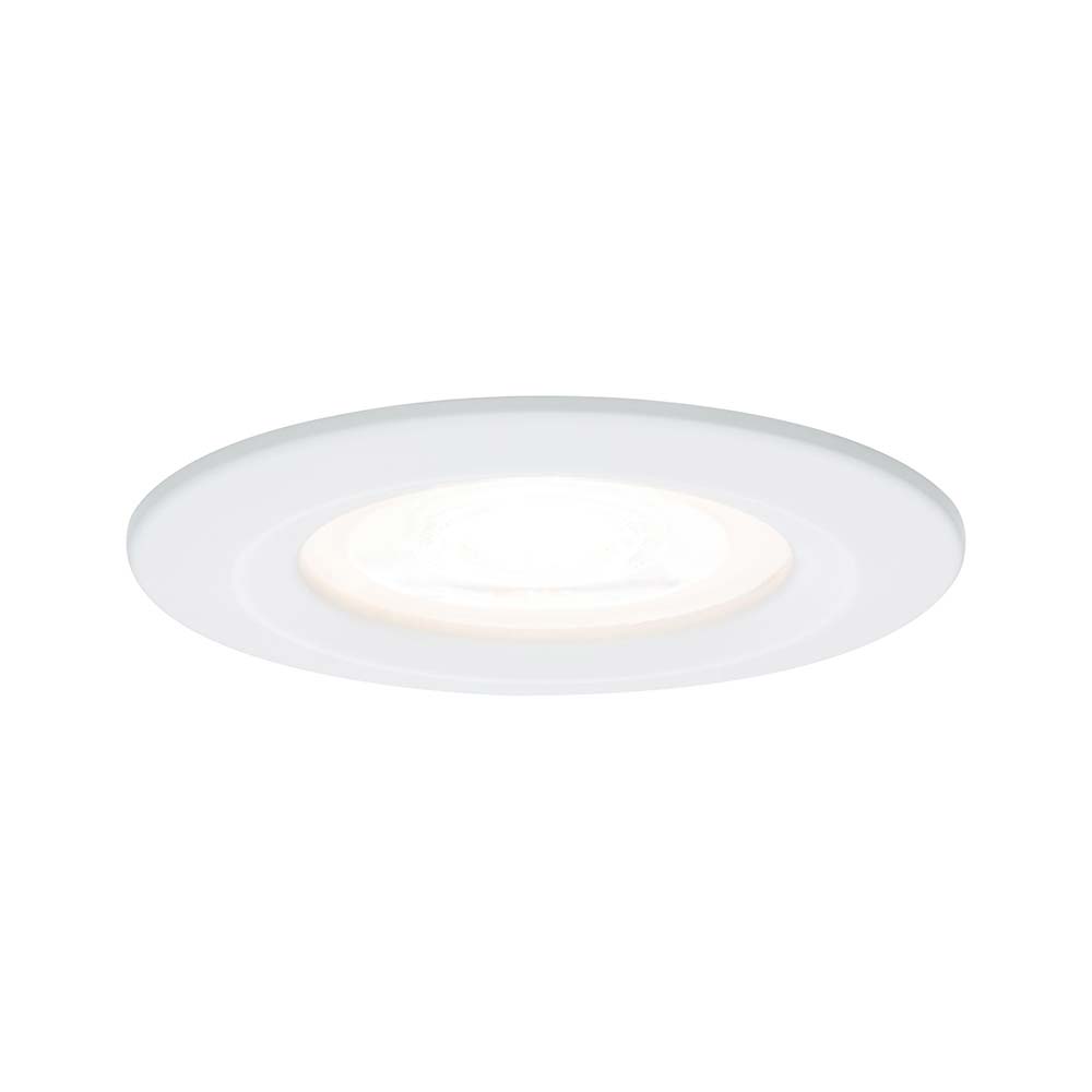 S.Luce Einbauleuchte Nova rund starr LED IP44 1x6,5W 2700K GU10 Weiß