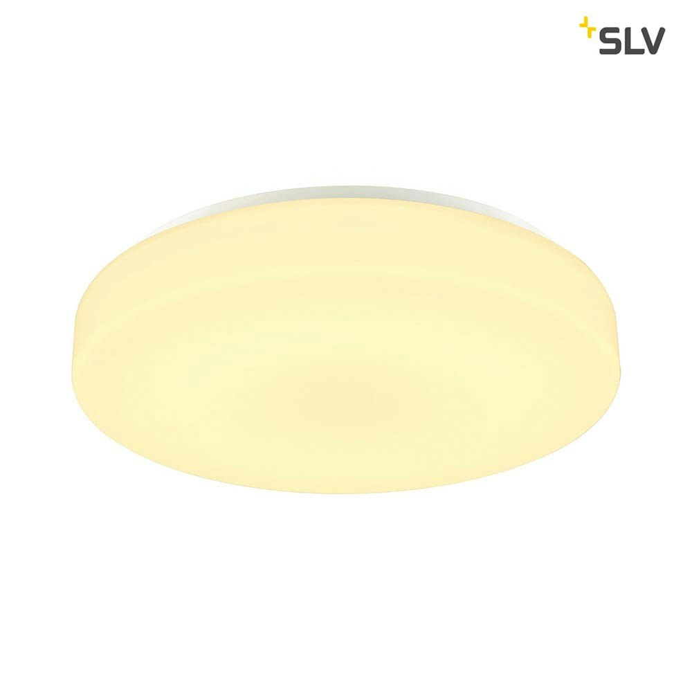 SLV Lipsy 50 Drum LED Apparecchio da esterno a plafone bianco IP44 thumbnail 3
