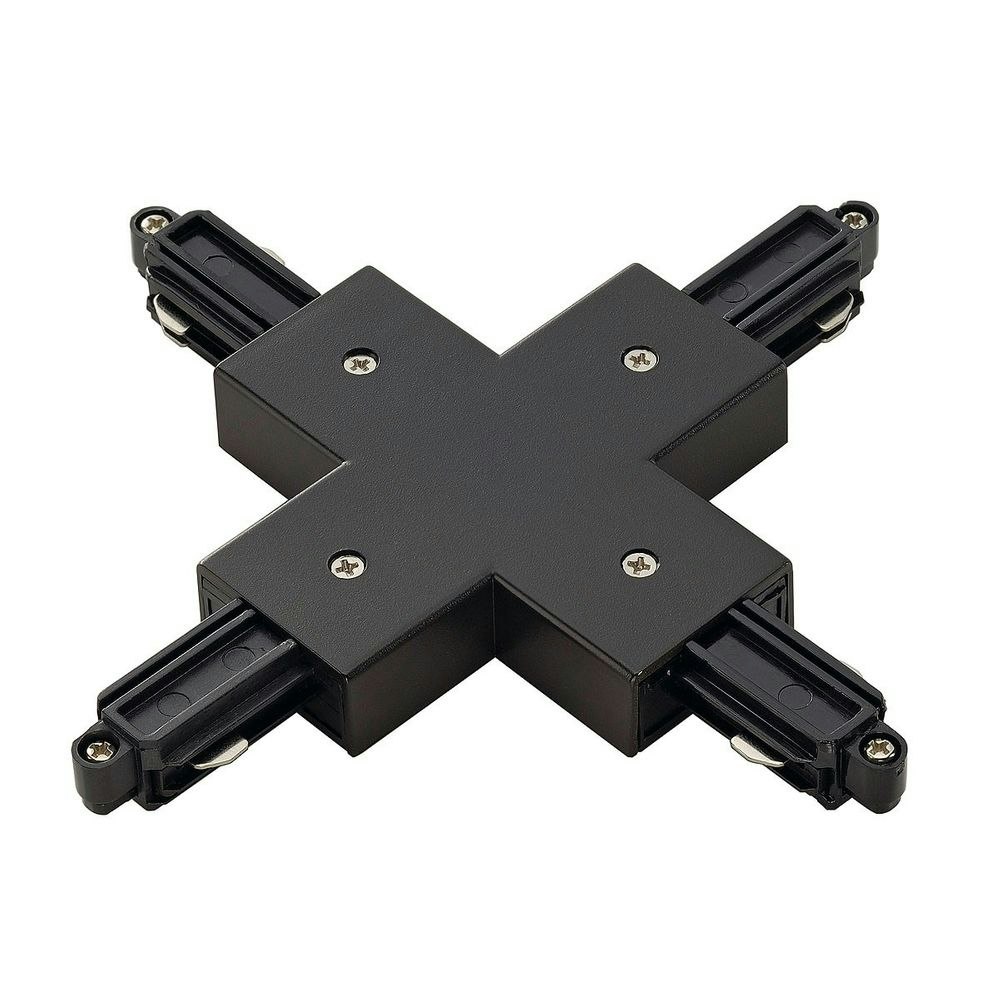 SLV X-Verbinder für 1-Phasen HV-Stromschiene Aufbauversion schwarz 